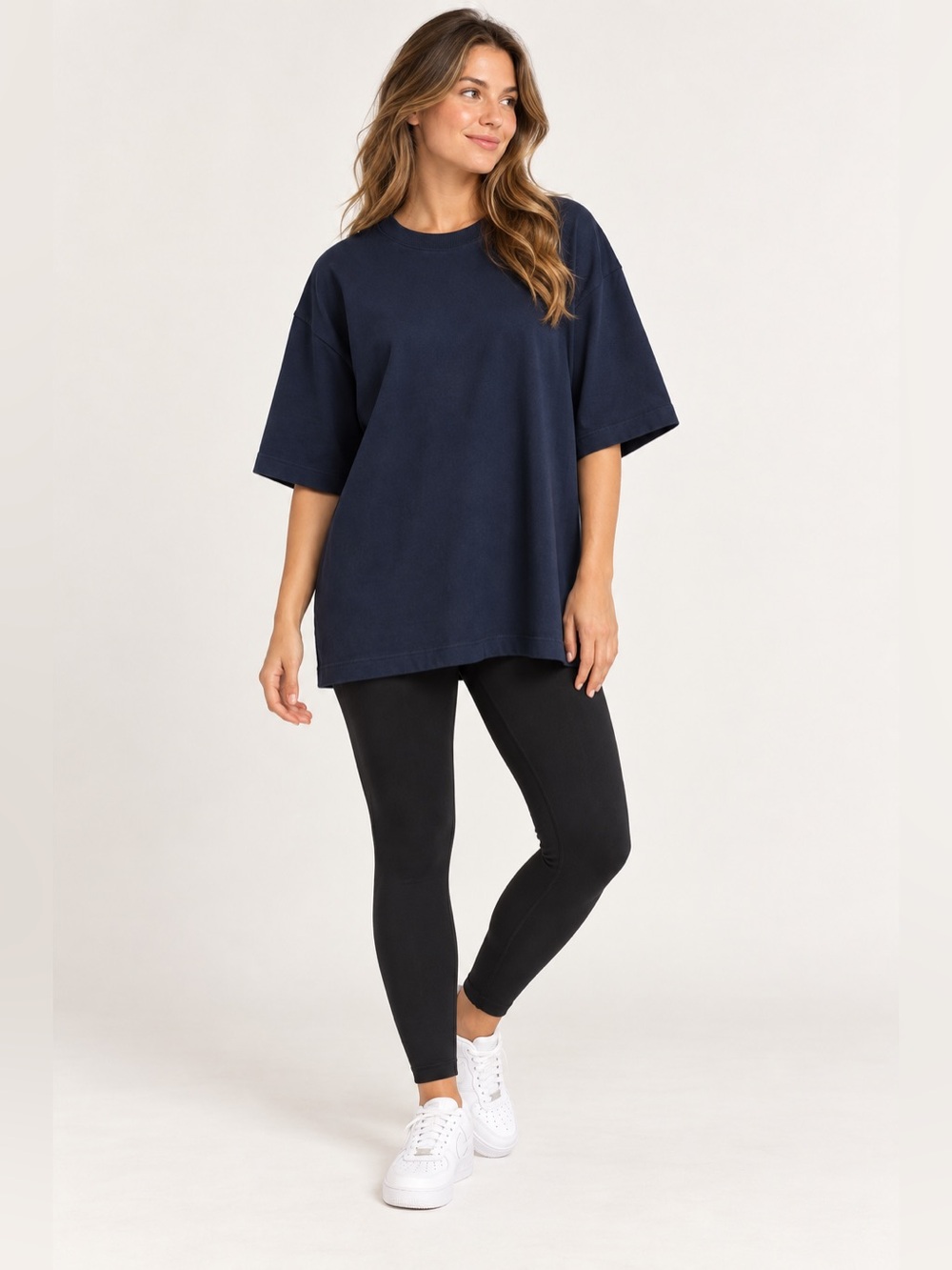 NWT Lululemon Women’s Heavyweight Cotton Oversized T-Shirt True Navy M